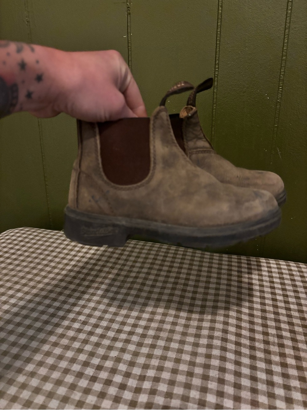 Blundstone Kids Brown Chelsea Boots